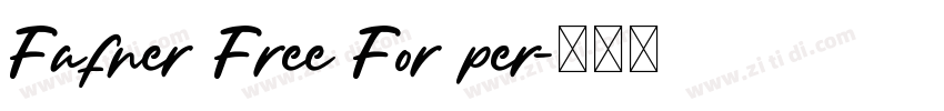 Fafner Free For per字体转换